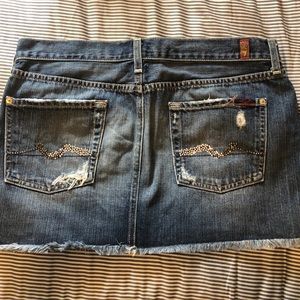 7 For All Mankind Jean Skirt